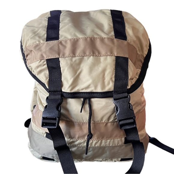 Urban Outfitters Deena & Ozzy Nylon Backpack NWT Tan - Picture 1 of 5
